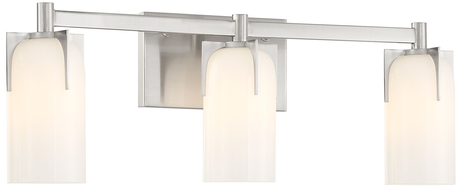 Image 3 Savoy House Caldwell 24"W Satin Nickel 3-Light Bath Light more views