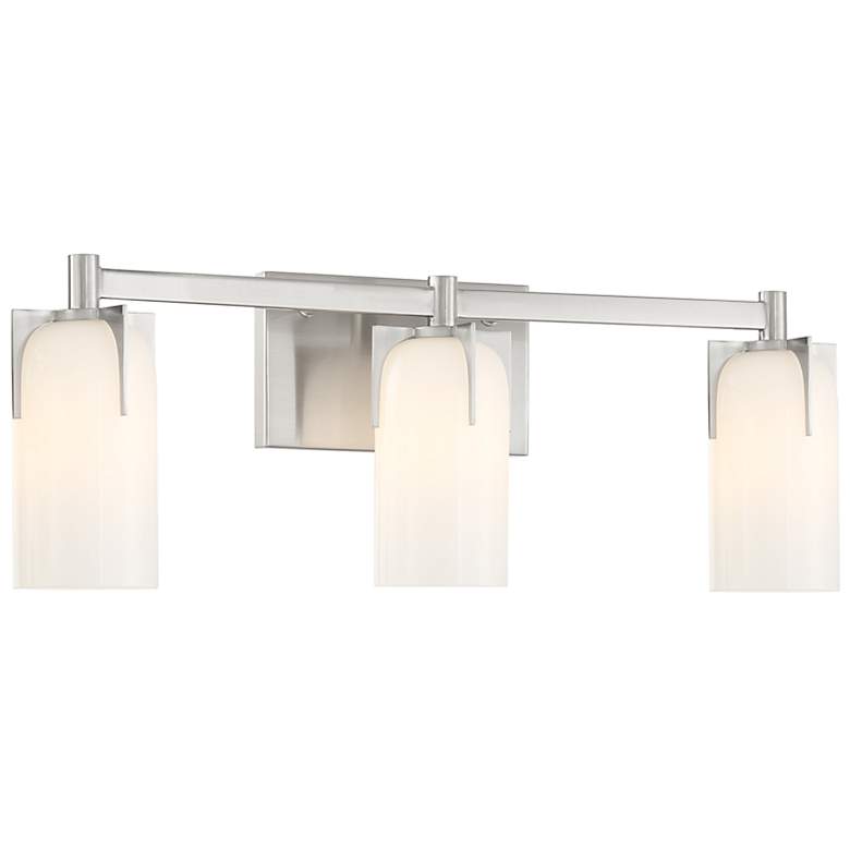 Image 3 Savoy House Caldwell 24"W Satin Nickel 3-Light Bath Light more views
