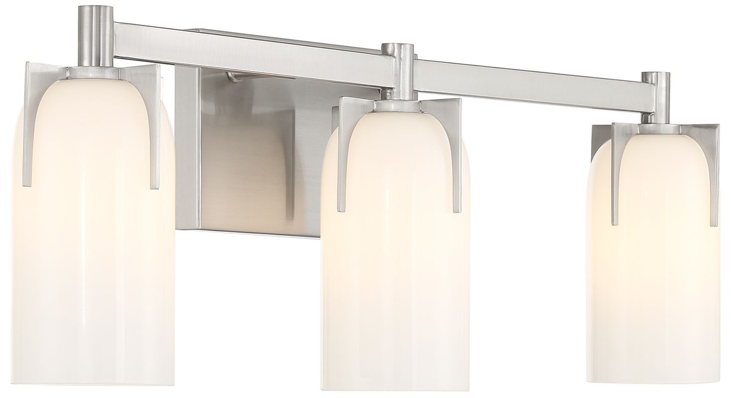 Image 4 Savoy House Caldwell 24"W Satin Nickel 3-Light Bath Light more views