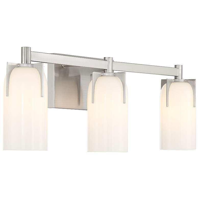 Image 4 Savoy House Caldwell 24"W Satin Nickel 3-Light Bath Light more views