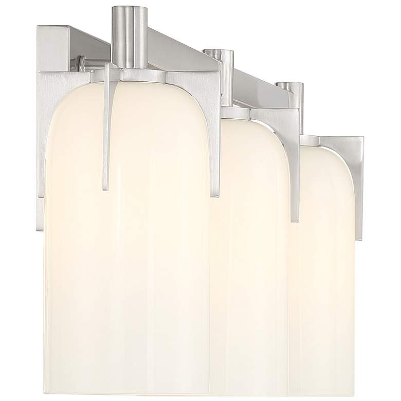 Image 5 Savoy House Caldwell 24"W Satin Nickel 3-Light Bath Light more views