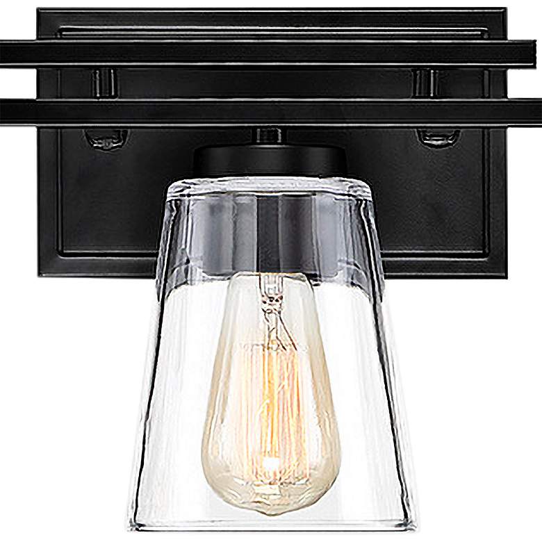 Image 4 Savoy House Calhoun 24" Wide Matte Black 3-Light Bath Light more views