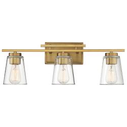 Savoy House Calhoun 24" Wide Warm Brass 3-Light Bath Light