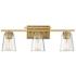 Savoy House Calhoun 24" Wide Warm Brass 3-Light Bath Light