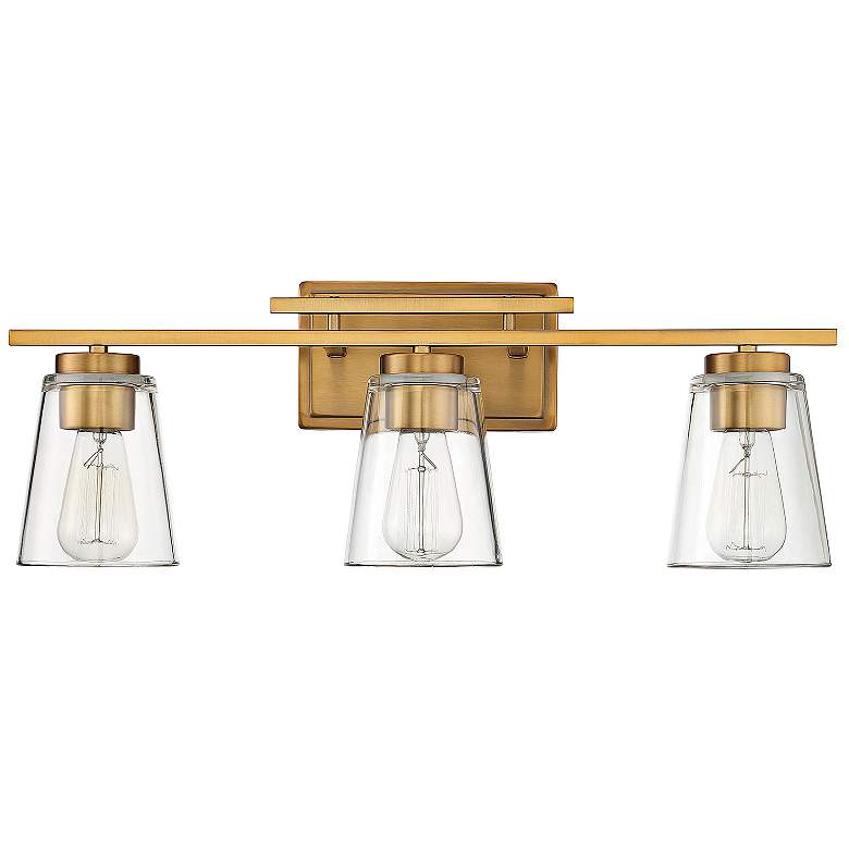 Image 3 Savoy House Calhoun 24" Wide Warm Brass 3-Light Bath Light more views