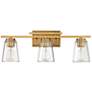 3_Savoy House Calhoun 24" Wide Warm Brass 3-Light Bath Light more views