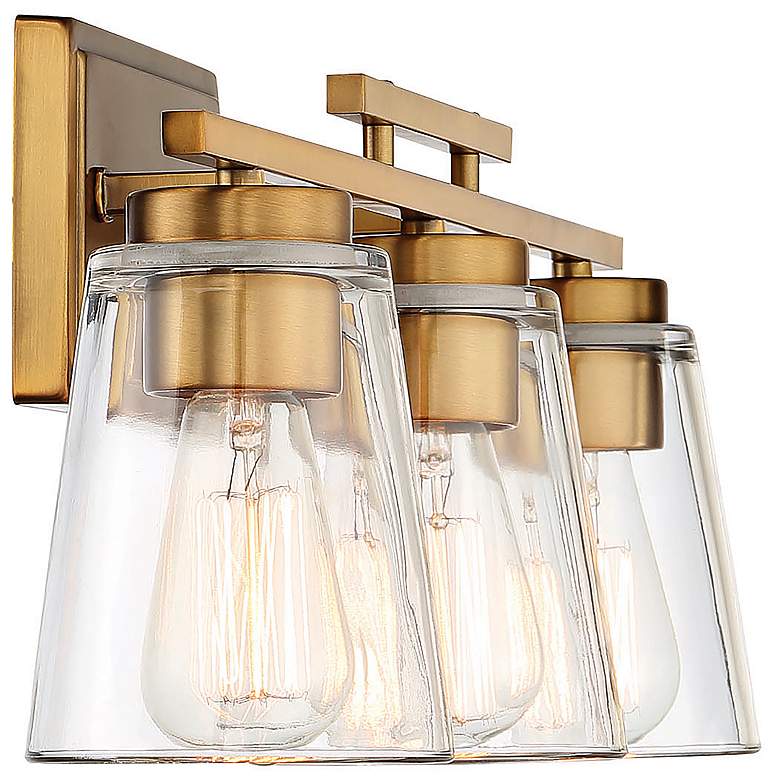 Image 6 Savoy House Calhoun 24" Wide Warm Brass 3-Light Bath Light more views