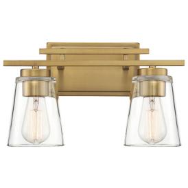 Savoy House Calhoun 8 3/4"H Warm Brass 2-Light Wall Sconce Savoy House Calhoun 8 3/4"H Warm Brass 2-Light Wall Sconce
