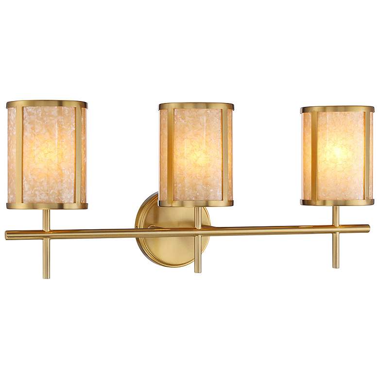 Image 4 Savoy House Camden 24" Wide Warm Brass 3-Light Bath Light more views
