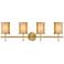 Savoy House Camden 33 3/4"W Warm Brass 4-Light Bath Light