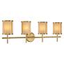 3_Savoy House Camden 33 3/4"W Warm Brass 4-Light Bath Light more views