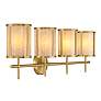 4_Savoy House Camden 33 3/4"W Warm Brass 4-Light Bath Light more views