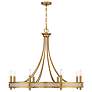 1_Savoy House Camden 36" Wide Warm Brass 8-Light Chandelier