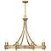 Savoy House Camden 36" Wide Warm Brass 8-Light Chandelier
