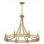 3_Savoy House Camden 36" Wide Warm Brass 8-Light Chandelier more views