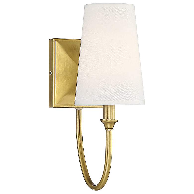 Image 2 Savoy House Cameron 13" High Warm Brass Wall Sconce