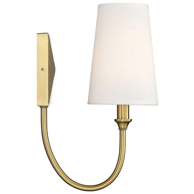 Image 5 Savoy House Cameron 13" High Warm Brass Wall Sconce more views
