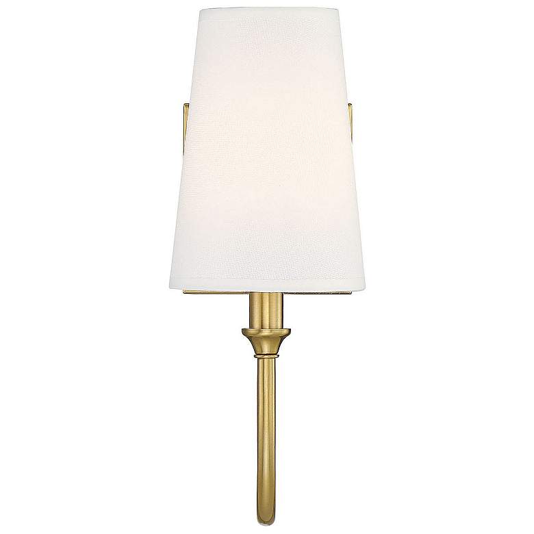 Image 6 Savoy House Cameron 13" High Warm Brass Wall Sconce more views