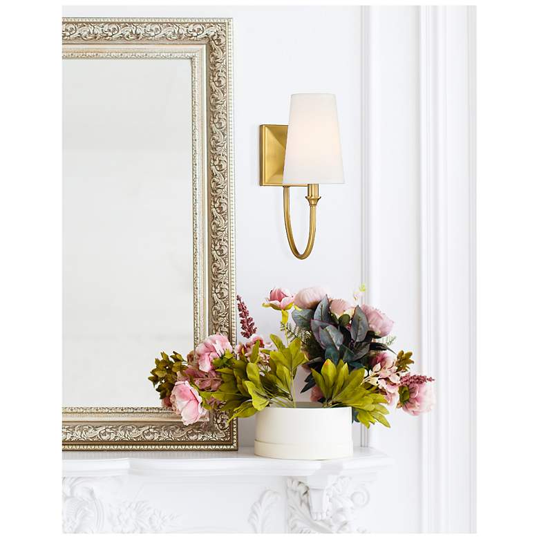 Image 7 Savoy House Cameron 13" High Warm Brass Wall Sconce more views