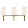 Savoy House Cameron 24" Wide Warm Brass 3-Light Bath Light