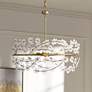 1_Savoy House Camille 24" Wide Warm Brass 5-Light Chandelier