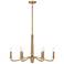 Savoy House Cannon 32" Wide Warm Brass 6-Light Chandelier