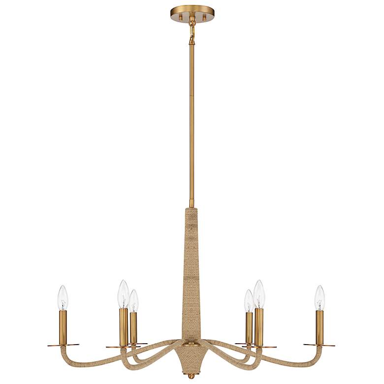 Image 2 Savoy House Cannon 32" Wide Warm Brass 6-Light Chandelier more views