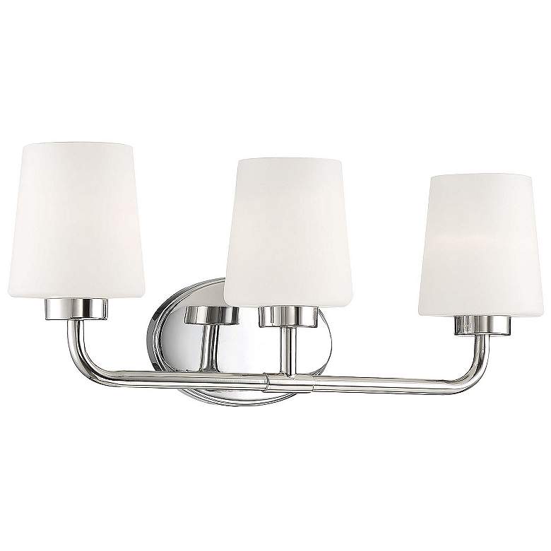 Image 3 Savoy House Capra 22"W Polished Nickel 3-Light Bath Light more views