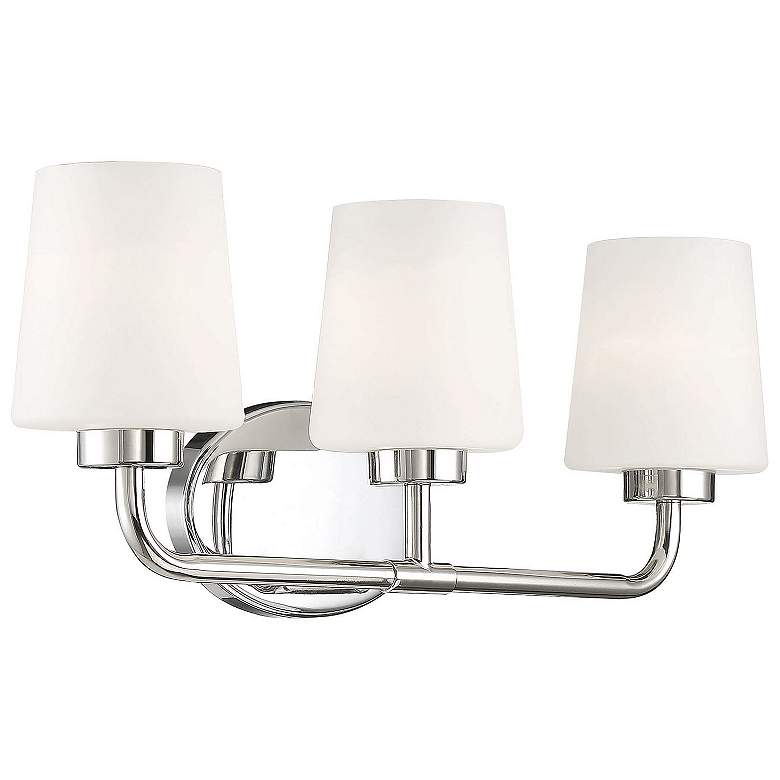 Image 4 Savoy House Capra 22"W Polished Nickel 3-Light Bath Light more views