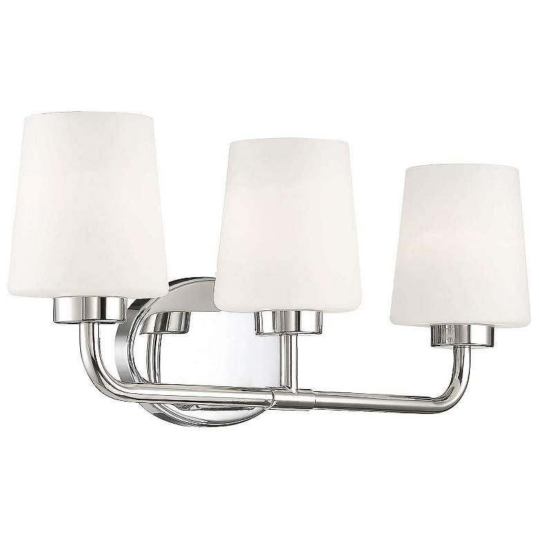 Image 4 Savoy House Capra 22 inchW Polished Nickel 3-Light Bath Light more views