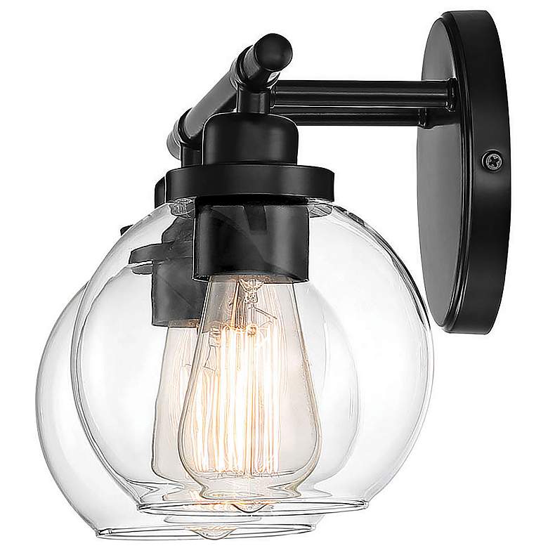 Image 4 Savoy House Carson 14" Wide Matte Black 2-Light Wall Sconce more views