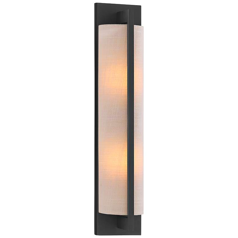 Image 1 Savoy House Carver 22" High Matte Black Wall Sconce