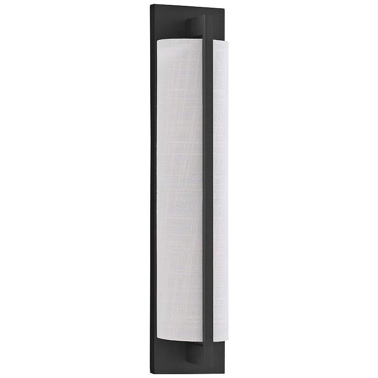 Image 3 Savoy House Carver 22" High Matte Black Wall Sconce more views