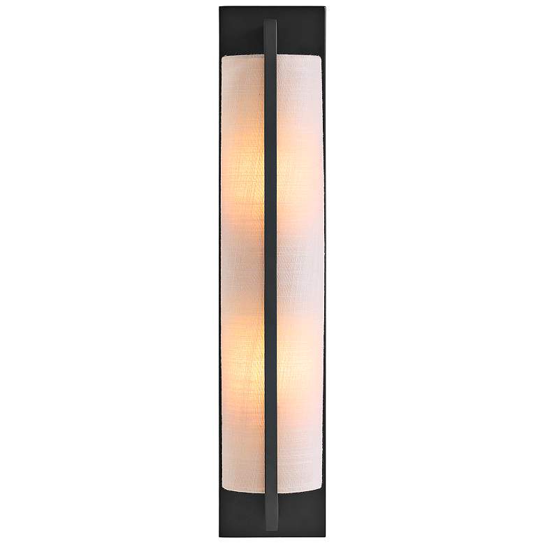 Image 4 Savoy House Carver 22" High Matte Black Wall Sconce more views