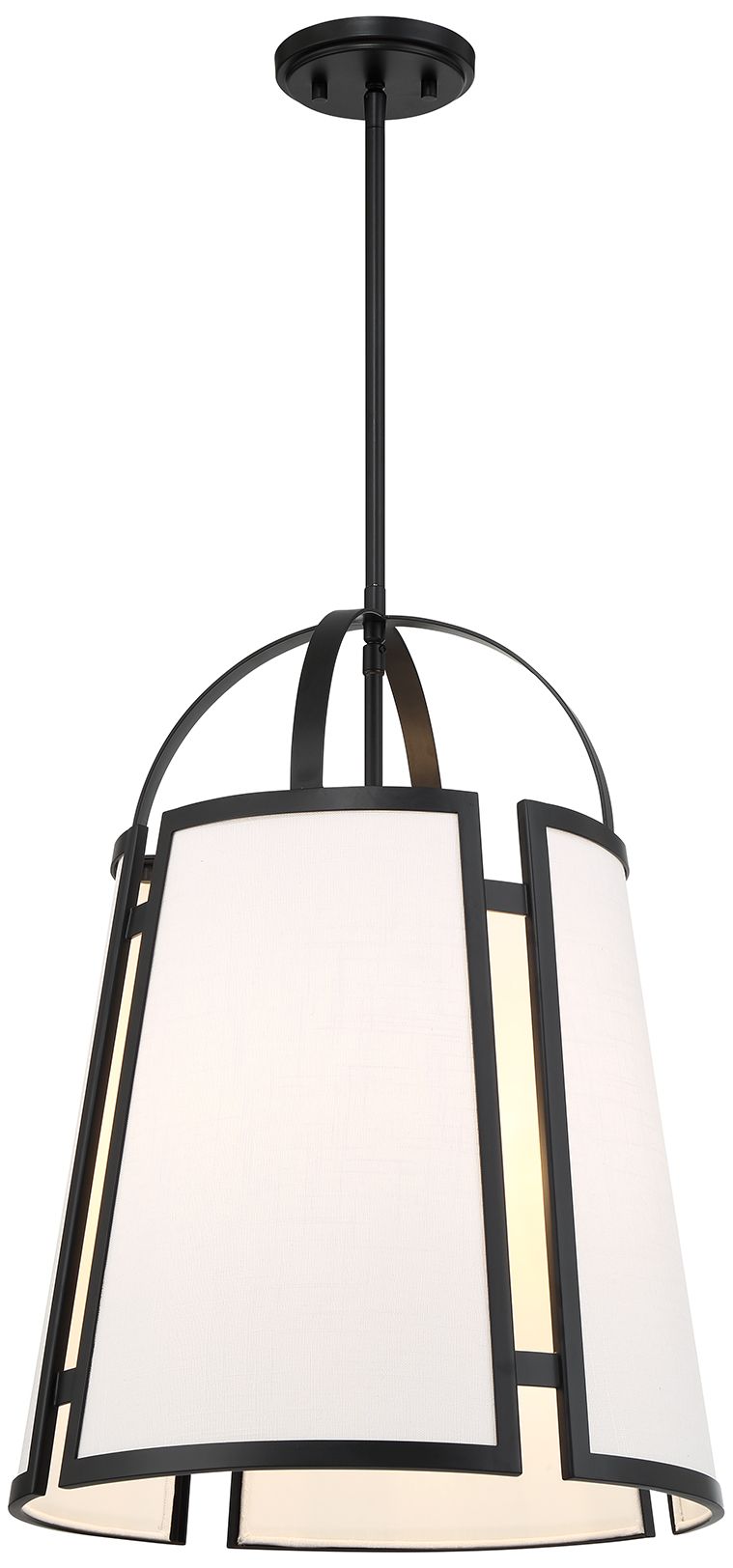 Image 3 Savoy House Chartwell 16 3/4"W Matte Black 4-Light Pendant more views