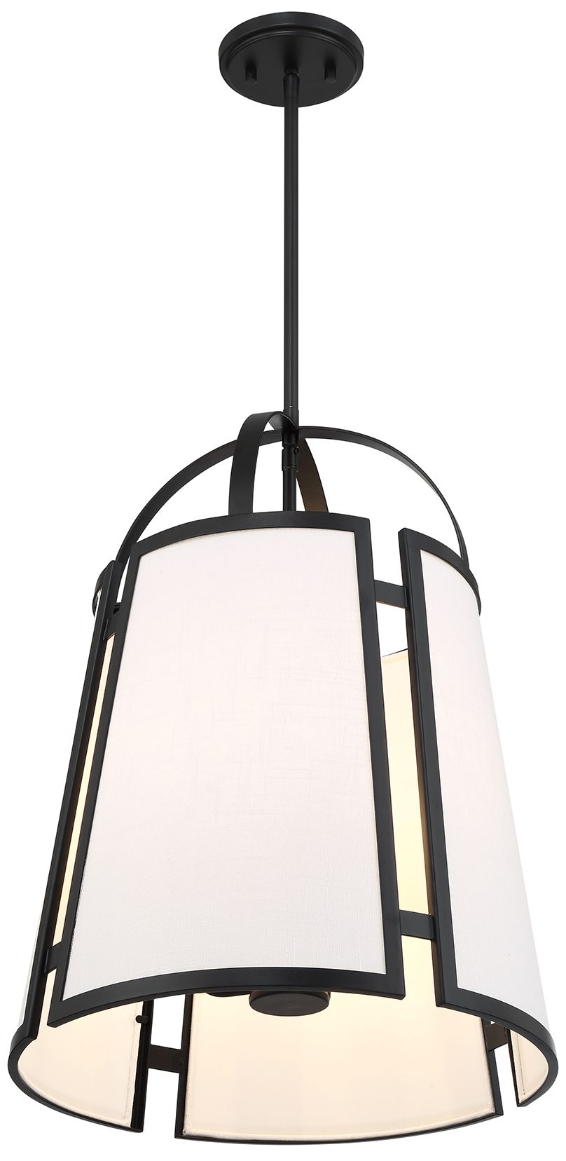 Image 4 Savoy House Chartwell 16 3/4"W Matte Black 4-Light Pendant more views