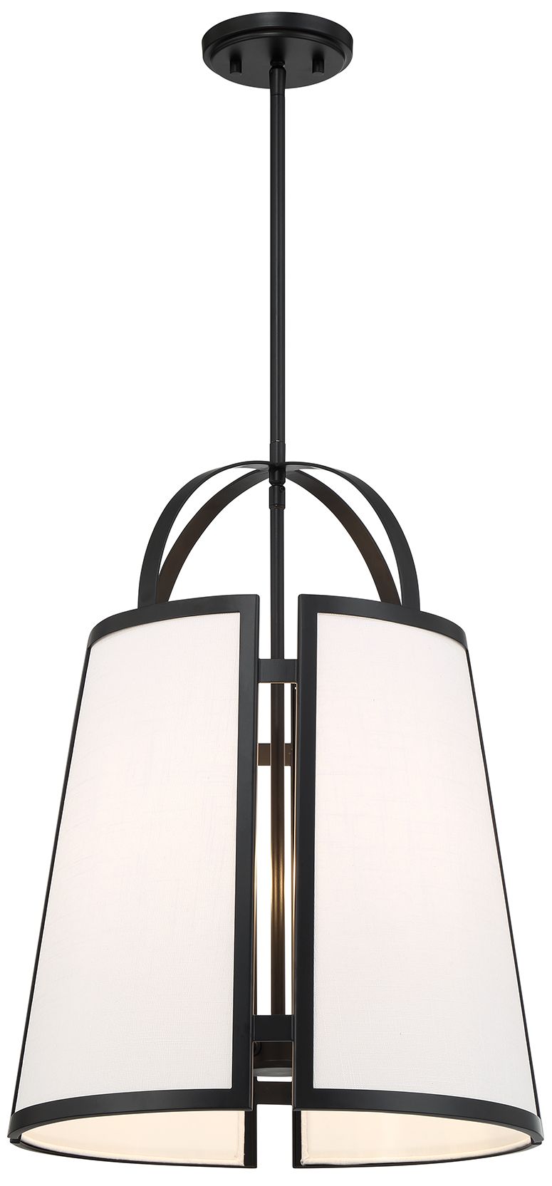 Image 5 Savoy House Chartwell 16 3/4"W Matte Black 4-Light Pendant more views