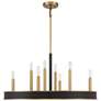 2_Savoy House Chaucer 30" Wide Warm Brass 8-Light Chandelier more views