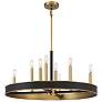 3_Savoy House Chaucer 30" Wide Warm Brass 8-Light Chandelier more views
