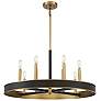 5_Savoy House Chaucer 30" Wide Warm Brass 8-Light Chandelier more views