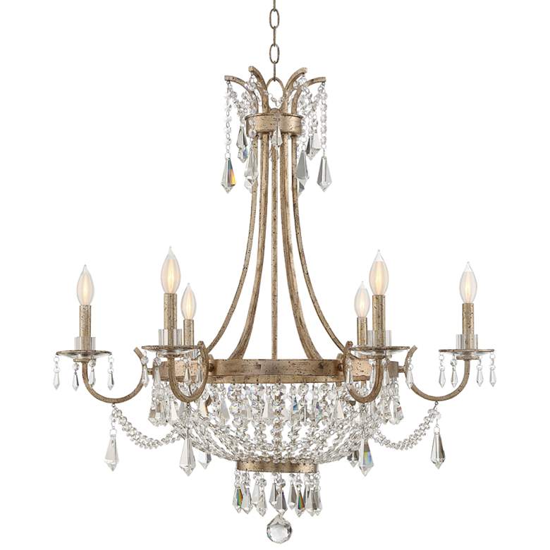 Image 2 Savoy House Claiborne 33" Wide 6-Light Traditional Crystal Chandelier