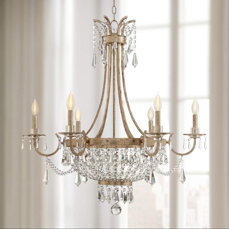 Image 1 Savoy House Claiborne 33" Wide 6-Light Traditional Crystal Chandelier