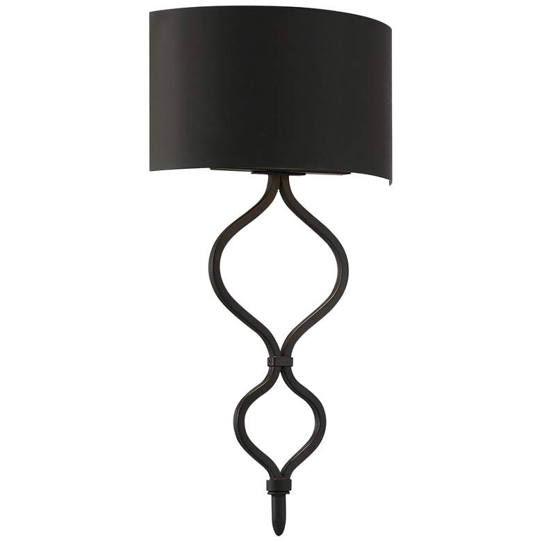 Image 1 Savoy House Como 20" High Matte Black LED Wall Sconce