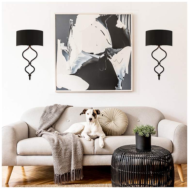 Image 7 Savoy House Como 20" High Matte Black LED Wall Sconce more views