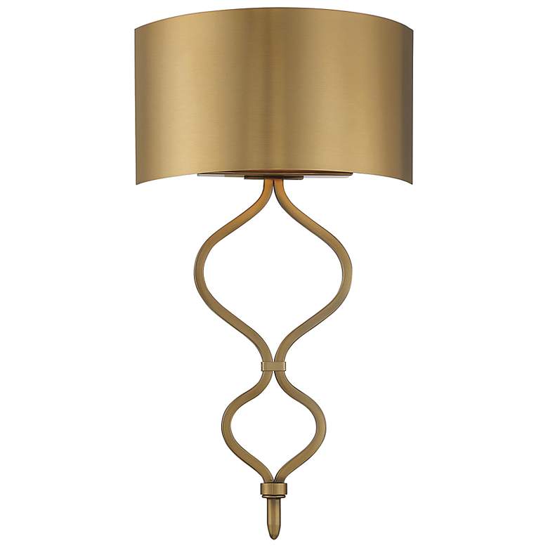 Image 3 Savoy House Como 20" High Warm Brass LED Wall Sconce more views