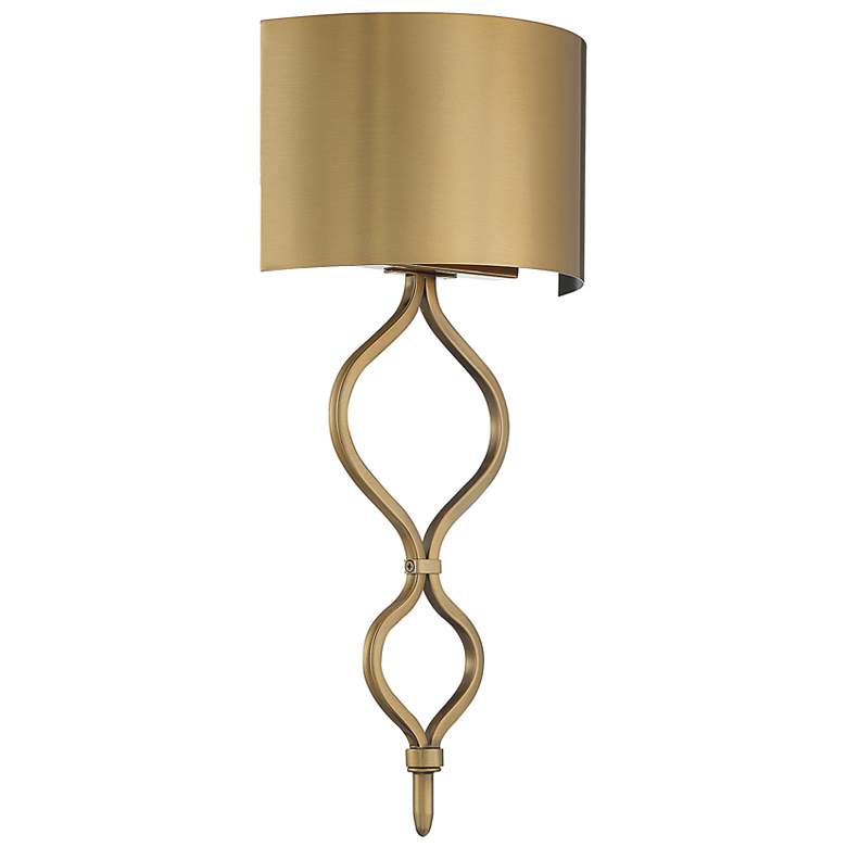 Image 4 Savoy House Como 20" High Warm Brass LED Wall Sconce more views