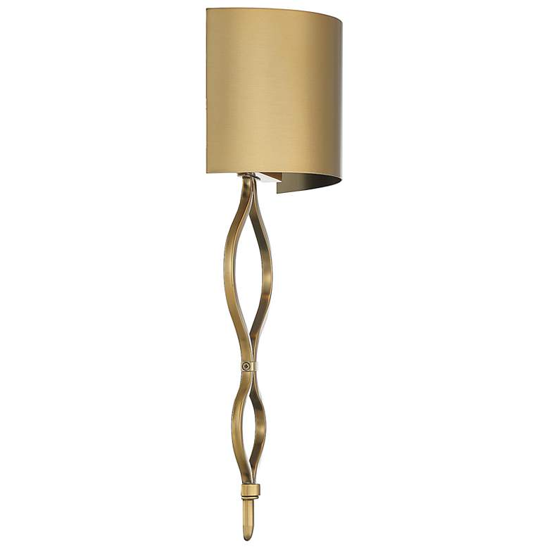 Image 5 Savoy House Como 20" High Warm Brass LED Wall Sconce more views