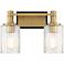 Savoy House Concord 10 1/2"H Warm Brass 2-Light Wall Sconce