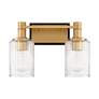 2_Savoy House Concord 10 1/2"H Warm Brass 2-Light Wall Sconce more views