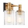 4_Savoy House Concord 10 1/2"H Warm Brass 2-Light Wall Sconce more views